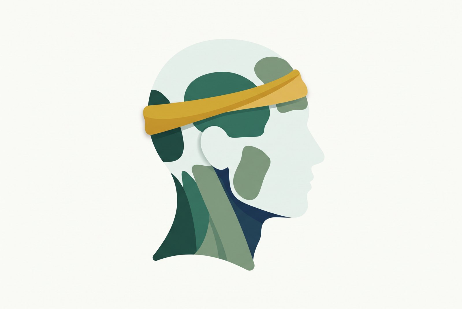 Illustration of the neck and temple muscles behind a band-like tension headache